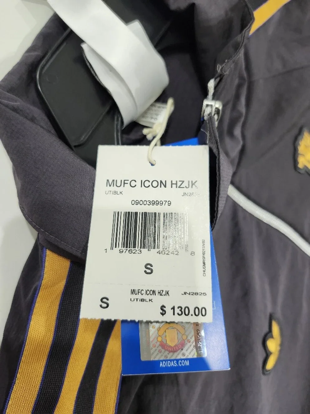 Adidas Manchester United Terrace Icons Half-Zip Jacket Men’s Size S JN2825 Loose
